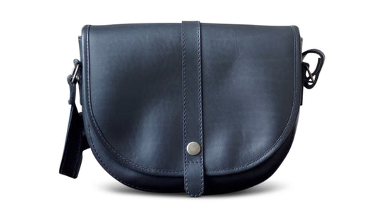 Alba Black Leather Handbag
