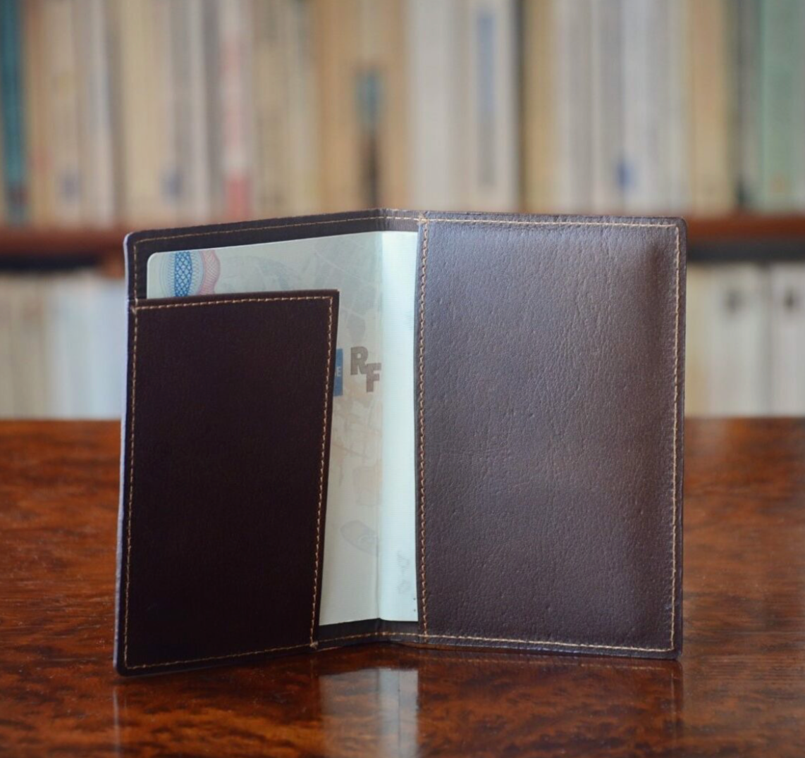 Passport Holder Dark Brown